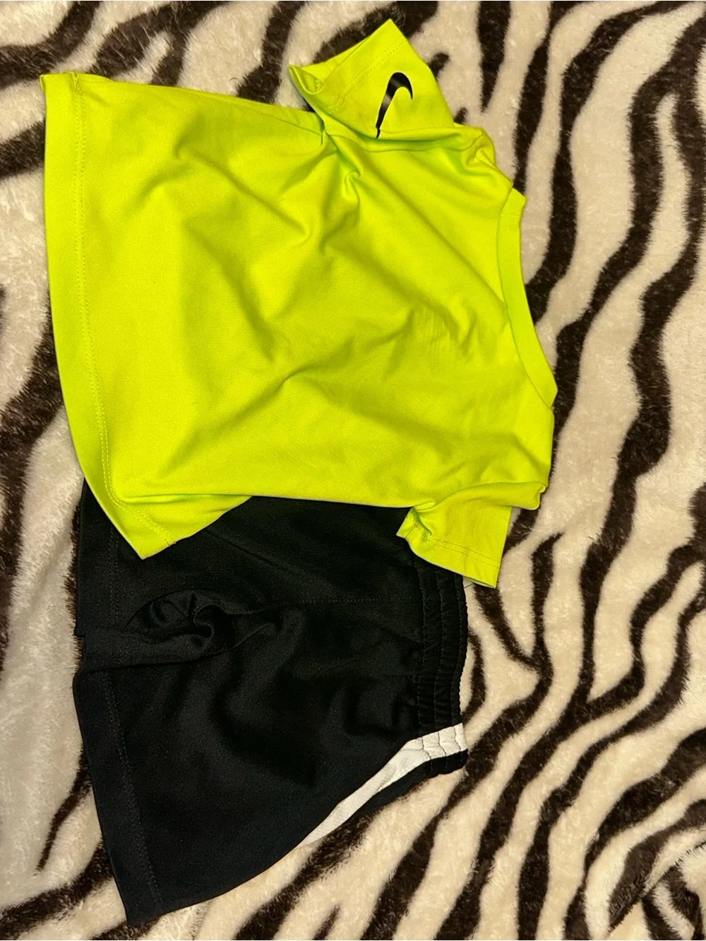 Nike Neon Yellow & Black Baby Athletic Set